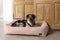 Designed by Lotte Ribbed - Hondenmand - Geribbelde stof - Roze - 65x60x20 cm