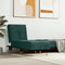 vidaXL - Chaise - longue - fluweel - donkergroen