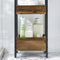 SoBuy FRG226-F - Badkamerrek - 3 Planken - Bruin