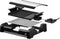 Lafe GRL003 elektrische barbecue grill met glazen deksel en antiaanbaklaag 1650W - tafelgrill grillplaat voor balkon