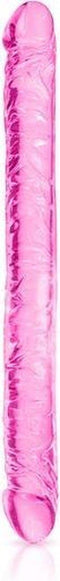 Pure Jelly 34 R - Dubbele Dildo - 34 x 3.2cm - Transparant Roze