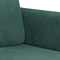 Fauteuil 60 cm fluweel donkergroen