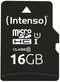Intenso - Micro SDHC - 16GB Class 10 UHS-I - (1 stuk)