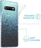 iMoshion Hoesje Geschikt voor Samsung Galaxy S10 Hoesje Siliconen - iMoshion Design hoesje - Zwart / Transparant / Splatter Black