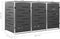 vidaXL - Containerberging - driedubbel - 207x77,5x112,5 - cm - roestvrij - staal