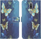 iMoshion Hoesje Geschikt voor Nokia 2.4 Hoesje Met Pasjeshouder - iMoshion Design Softcase Bookcase - Meerkleurig / Blue Butterfly