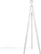 QAZQA Tripod Classic - Vloerlamp - 1 lichts - H 140 cm - Wit