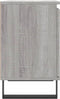 vidaXL - Nachtkastje - 40x30x50 - cm - bewerkt - hout - grijs - sonoma - eikenkleurig