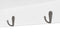 vidaXL Wandschap - Wandplank - 2 deurtjes met glas - wit