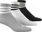 adidas Sportswear - 3-Stripes Korte Sokken - Laag model - Grijs (3 paar)