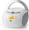Nedis Boombox - CD-Speler - Bluetooth FM USB - 9 W - Wit