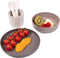 Bo Jungle - CPLA Eet Set Baby - Kinderservies - Kraamcadeau - Bestek - Beker - Bord - 5 stuks - Milieu verantwoordelijk - Ecologisch - Vaatwasbestendig en magnetronbestendig - Eco-responsable CPLA Tableware Set Grijs