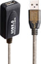 USB Extension Cable Ewent EW1021 10 m Black