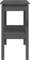 vidaXL - Wandtafel - 110x40x75 - cm - massief - grenenhout - grijs