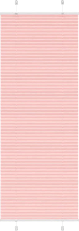 vidaXL - Plissé - rolgordijn - 75x200 - cm - stofbreedte - 74,4 - cm - polyester - roze