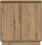vidaXL - Sideboard - met - LED - Artisan - Eik - 71x34,5x75 - cm - Geengineerd - Hout