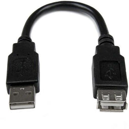 Startech.com USB 2.0 Verlengkabel A naar A M/F - 15cm - Blauw Zwart