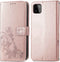 iMoshion Hoesje Geschikt voor Samsung Galaxy A22 (5G) Hoesje Met Pasjeshouder - iMoshion Klavertje Bloemen Bookcase - Rosé Goud