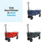 BRASQ Bolderkar - Opvouwbaar - 100 Liter - 80 KG Draagkracht - Draaibare wielen - Zwart