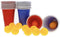 EdCo Trading - Beerpong Drankspellen set - 24 cups en 24 ballen - Rood en Blauw (set van 24)