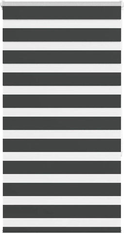 vidaXL - Zebra - rolgordijn - 90x150 - cm - stofbreedte - 85,9 - cm - zwart