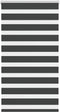vidaXL - Zebra - rolgordijn - 90x150 - cm - stofbreedte - 85,9 - cm - zwart