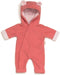 Skrallan Poppenkleding onesie koraalroze (36 cm)