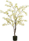 Mica Decorations Kunstbloem Blossom - 40x40x138 cm - Polyester - Creme