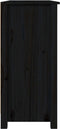vidaXL - Dressoir - 100x35x74 - cm - massief - grenenhout - zwart