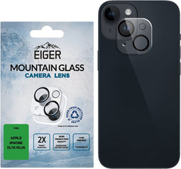 Eiger Mountain Glass Camera Lens Protector Geschikt voor iPhone 15 / 15 Plus