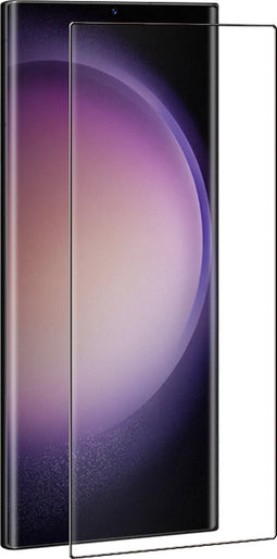 Eiger Mountain Glass Edge Screen Protector Geschikt voor Samsung Galaxy S24 Ultra | Case Friendly | Tempered Glass | Full Screen | Gerecycled Glas