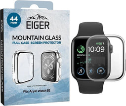 Eiger Mountain Glass Full Case Hoesje Transparant Geschikt voor Apple Watch SE 44MM
