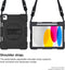 Eiger Peak 500m Back Cover Hoes Zwart Geschikt voor Apple iPad 11 (2025) / 10.9 (2022)