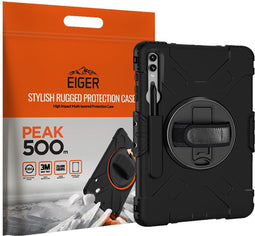 Eiger Peak 500m Back Cover Hoes Zwart Geschikt voor Galaxy Tab S10+ / S9+ / S9 FE+