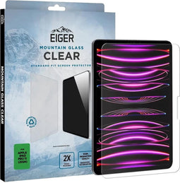Eiger Tempered Glass Geschikt voor Apple iPad Pro 11 (2024) - Case Friendly Screen Protector