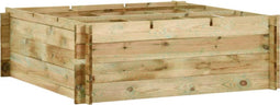 vidaXL - Plantenbak - 120x120x40 - cm - geïmpregneerd - grenenhout