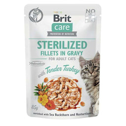 Kattenvoer Brit Sterilized Pauw 85 g