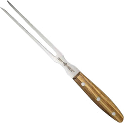 Eikaso Solingen 18 cm Vleesvork met Olijfhouten Handvat - Semi-flexibel Molybdeenstaal