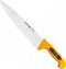 Eikaso Solingen Breed Koksmes 21 cm - Semi Flexibel - Ergonomisch Handvat - Geel