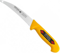 Eikaso Solingen Gebogen Darmmes 15 cm - Stijf Lemmet - Geel Heft