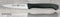 Eikaso Solingen Officemes met Middenspits Lemmet - 10 cm - Glad - Ergonomisch Zwart Heft