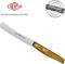 Eikaso Solingen Ontbijt- en Broodmes Set - Gekarteld 11 cm Lemmet - Olijfhouten Handvat - 6 Stuks