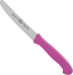 Eikaso Solingen Ontbijtmes - Gekarteld Lemmet 11 cm - Roze - Voor Kaas en Worst