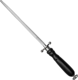 Eikaso Solingen RVS Aanzetstaal 20 cm - Grof Profiel - Houten Heft