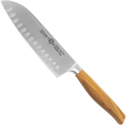 Eikaso Solingen Santokumes 16 cm - Gesmeed met Kullenschliff - Olijfhouten Handvat