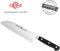 Eikaso Solingen Santokumes 18 cm met Kuilen - Ergonomisch Gastro Handvat - Zwart