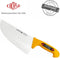 Eikaso Solingen Slagersmes Extra Breed - 26 cm Lemmet - Stijf - Geel Handvat