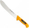 Eikaso Solingen Slagersmes met Bull Nose en Kuilen - Geel Handvat - 26 cm Lemmet - Stijf