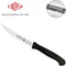 Eikaso Solingen Steakmes - Gegolfd Lemmet 12 cm - Ergonomisch Zwart Heft
