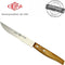 Eikaso Solingen Steakmes - Glad Lemmet 12 cm - Olijfhouten Heft